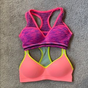 VS PINK padded sports bra bundle